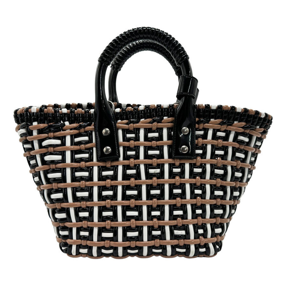 Balenciaga Bistro XS Handbag Black White Brown